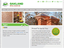 Tablet Screenshot of oaklandmetalsales.com